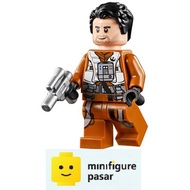 sw0931 Lego Star Wars Episode 7 75273 - Poe Dameron Minifigure w Blaster - New