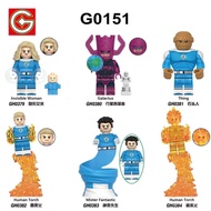 New Marvel Fantastic Four Mr. Fantastic, Firestar, Star-Swallowing, Stone Man Assembled Building Blo