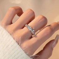 Demon Eye Zircon Ring 1 Carat High Carbon Diamond White Gold Special-Shaped Diamond Marquise Diamond