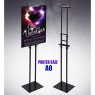 Poster Stand Saiz A0 Teleskopik Adjustable