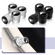 4Pcs F Logo Car Wheel Tire Valve Caps Metal Stem Dust Proof Cover For Lexus F SPORT RX GS NX IS ES R