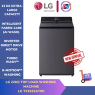 LG 22KG TOP LOAD WASHING MACHINE TX2522AT9G