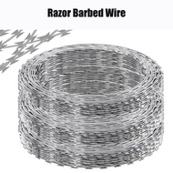 Kawat Razor Concertina Barbed Wire/6 Size/Dawai Duri Pagar/Dawai Kawat Duri/Barb Wire Fence