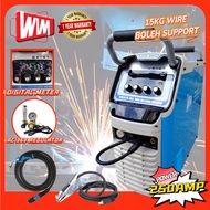 WIM MIG 250 Single Phase Heavy Duty 15KG MMA/MIG Inverter Welding Machine Digital Diaplay Mesin Weld
