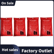 4PCS Emergency Fire Blanket, Fire Blanket, Fire Suppression Blanket for Kitchen, Grill, Fireplace (5