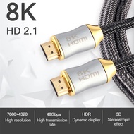 8K UHD HDMI 2.1 HDMI Cable (HDR 3D HDCP2.2 8K eARC) HDMI to HDMI Cable 8K HDMI Cable