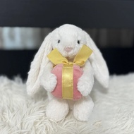Jelly Cat 18cm Hug Peony Bunny Plush Doll Hug Gift Carrot Pink Rose ValentineS Day Couple Gift Pet I