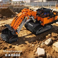 Yuxing 17100EX8000 Excavator Crane Tower Crane Engineering Vehicle Assembled Building Blocks Remote 