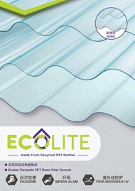 Ecolite Roofing Made from Recycle PET Bottles
