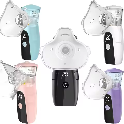 Silent Mesh Nebulizer - Handheld Portable Asthma Inhaler Atomizer for Children & Adult, Home Health