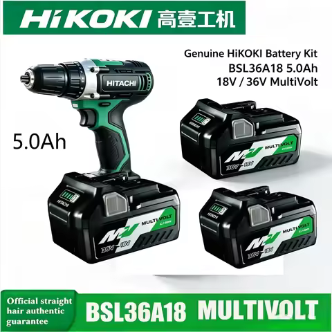 Authentic Factory Original BSL1850 Hitachi HiKOKI 18V/36V 5.0Ah Lithium Battery Efficient Power Outp