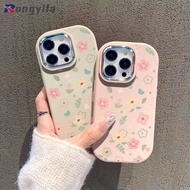 Korean Vintage Floral Casing For Realme 12 12X 11 Pro Plus GT Neo Neo2T GT Neo 6 SE Master 8 8S Q3 Q