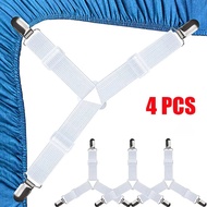 Triangle Bed Sheet Holders Fitted Sheet Clips Adjustable Sheet Suspenders Mattress Gripper Clips for