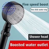 Large Shower Head 5 Mode High Pressure Water Saving Bath Handheld Head Handheld Set Shower Head J2G3