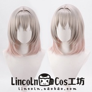 Phụ Kiện Tóc Giả Màu Trắng Và Xám Pha Trộn Phong Cách FGO Oberon Cho Tiệc Hóa Trang Halloween Phụ Ki