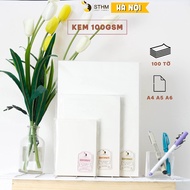 [STHM Hanoi] - 100 sheets of Ford Cream paper 80gsm, 100gsm - A4 A5 A6 pre-cut - Used for printing a