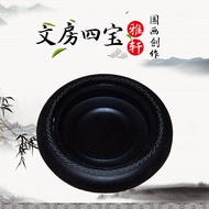 Manufacturer Supply Engraved Dragon Eyes Ribbed Inkstone Anhui She Inkstone Ink Cartridge Student In