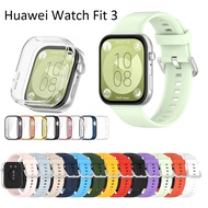 For Huawei Watch Fit 3 strap case screen protector USB Cable charger dock 2024 new smart watch band 