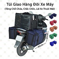 [Chứa Nhiều] Túi Giao Hàng Đôi KhoNCC Hàng Chính Hãng - Với 2 Túi Cặp Bên Hông Sau Yên Xe Máy Dành C