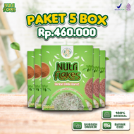 PAKET 5 BOX NUTRIFLAKES - Sereal Umbi Garut Obat Asam Lambung Gerd Maag Kronis Original