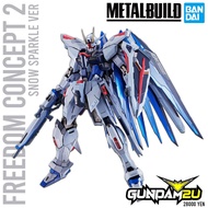 BANDAI MB Freedom Gundam Concept 2 Snow Sparkle Ver - Tamashii Nations Metal Build Gundam SEED Actio