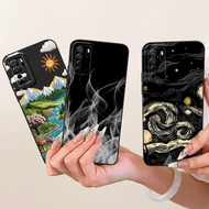 For Huawei P40 Lite 5G Case Nova 7 SE Cover CDY-NX9B CDY-AN20 CDY-NX9A Aesthetic Painted Soft Silico