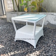 Small POOL RATTAN RATTAN TABLE - POOL TABLE FOR POOL LOUNGER SYNTHETIC RATTAN