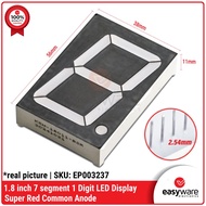 7 Segment 1.8 INCH CA Super Bright KEM Original LED SEVEN Segment