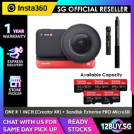 BUNDLE SET Insta360 ONE R 1 Inch Creator Kit + Sandisk Extreme PRO MicroSD 12BUY.IOT 1 Year Warranty