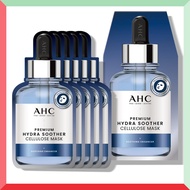 AHC Premium Hydra Soother Mask - 5pcs Pack | High-Concentration Vitamin B5 & Hyaluronic Acid