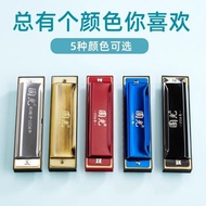 ((Ready Stock) Guoguang Bruce Harmonica Ten Holes 10 Holes c Key Children Beginners Students Use Introductory Adult Blues Harmonica 4.10