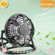 TAMAKO Desk Fan, USB Powered with 4 Blades Table Fan,  Strong Wind Electric Adjustable Cooling Fan Office