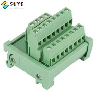 SUYO DIN Rail Module, Simple Mounting Feet 2 In 8 Out Breakout Board, Distribution Board 25A 52 *49*