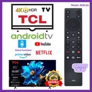 TCL QLED 4K UHD Smart Android Google TV Remote Control RC813A Original QM6K TCL Mini QLED TV Remote
