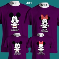Mickey & Minnie Mouse Baby Disney | A21 | Couple Clothes | Family Custom T-Shirt