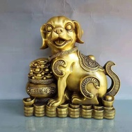 Pure Copper Dog Ornaments Money Dog Cornucopia Dog Zodiac Dog Ingot Dog Living Room Entrance Home Of