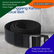Men's Tactical Canvas Belt 1 Fast Unlock Aluminum Alloy Minimalist Sporty Buckle2M for Casual Semi-F