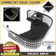 Combo Set Motorku Raga Kacang (GOLD/SILVER) With Carpet + Getah + Drink Holder Y15 Y16ZR LC135 RS150