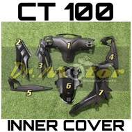 CT 100 CT100 CT 110 CT110 Cover Inner Set KAVER HITAM CAVER Coverset cover meter centre rear fender 