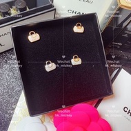 Chanel mini雙C包包滿鑽耳環套裝(加微信睇小視頻）