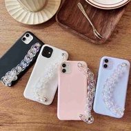 Crystal Bracelet Wristband Chain Candy Soft Silicone Phone Case OPPO RENO 5 PRO 4 PRO 3 PRO 2 Z 2Z 4SE R9 R9S R11 R11S PLUS Back Cover