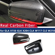 Carbon Fiber Rearview Mirror Cap Cover for Mercedes Benz GLA X156 GLK X204 CLA W117 CLS W218 Side Mi