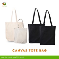 1pc Plain or Black Canvas Bag Canvas Canva Tote Bag / Eco Bag Katcha Shoulder Bag with Sling