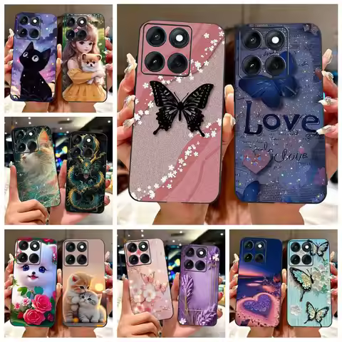 For Motorola Edge 60 Pro Case Luxury Butterfly Painted Cover Soft TPU Phone Case For Motorola Edge 6