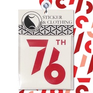 76 Year of Indonesia Sticker Logo Cutting Sticker 76th Indonesia Tough