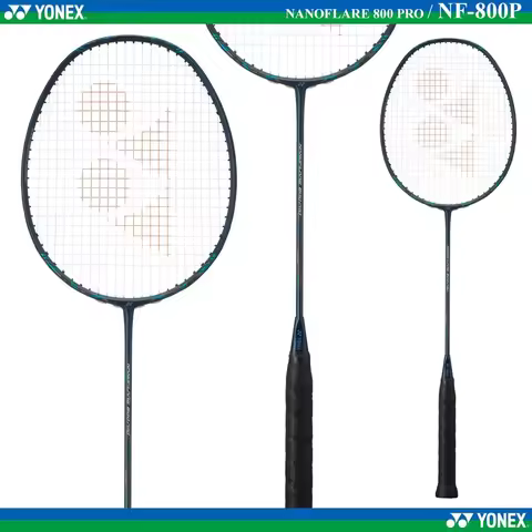 Yonex 2024 New Badminton Racket NF800 Pro Dark Green Professional Badminton Racket Set NANOFLARE Ser