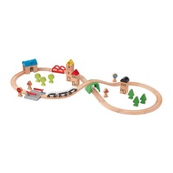 L1LL4B0 Children's toy train rail set of 45