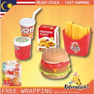 Pretend Play Fastfood Burger Set Toy For Kids Mainan Budak Murah Mainan Masak Burger
