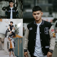LOKAL MEN'S BASSEBALL VARSITY JACKET - SALVIO HEXIA JACKET - DISTRO JACKET - BOMBER JACKET - LATEST 
