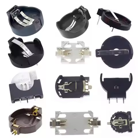 5pcs BS-2 BS-6 BS-8 BS-10 3V CR1225 CR2032 Button Battery Ibuw Socket Holder Battery Storage Box 202